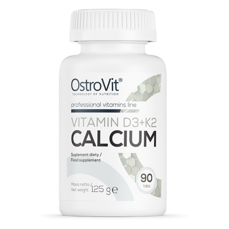OstroVit Witamina D3 + K2 + Wapń (90 tab)