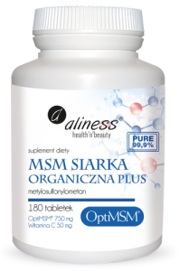 Aliness MSM Siarka Organiczna PLUS (180 tab)