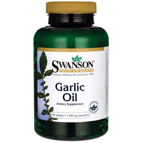 Swanson Garlic Oil (czosnek - olej czosnkowy) 1500mg - (500 kap)