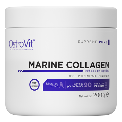 OstroVit Kolagen Morski w proszku 200 g naturalny