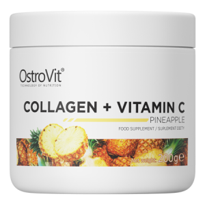 OstroVit Kolagen + Witamina C 200 g ananasowy