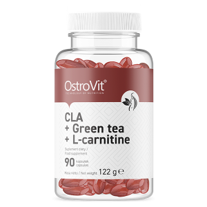 OstroVit CLA + Zielona Herbata + L-Karnityna (90 kap)