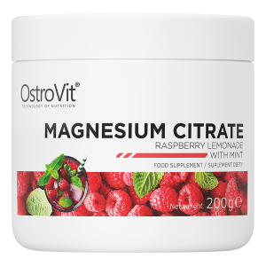 OstroVit Cytrynian Magnezu lemoniady malinowej z miętą 200 g
