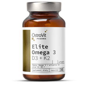 OstroVit Pharma Elite Omega 3 D3 + K2 (30 kap)