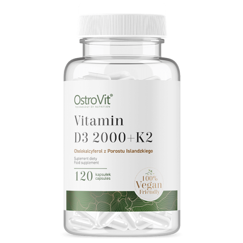 OstroVit Witamina D3 2000 + K2 (120 kap)