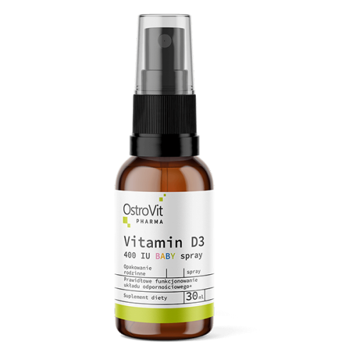 OstroVit Pharma Witamina D3 dla niemowląt 400 IU w sprayu (30 ml)