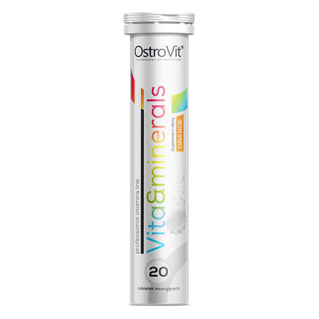 OstroVit Witaminy i Minerały 20 tabletek musujących pomarańczowy