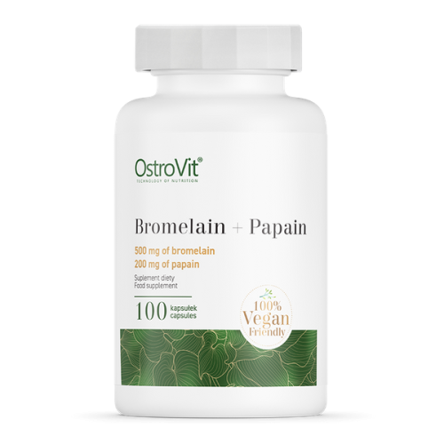 OstroVit Bromelaina + Papaina (100 kap)