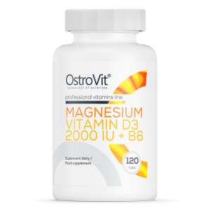 OstroVit Magnez + Witamina D3 2000 IU + B6 (120 tab)