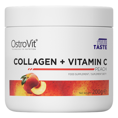 OstroVit Kolagen + Witamina C 200 g brzoskwiniowy