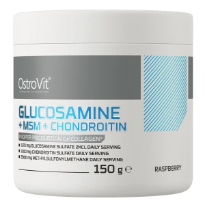 OstroVit Glukozamina + MSM + Chondroityna 150 g malinowy