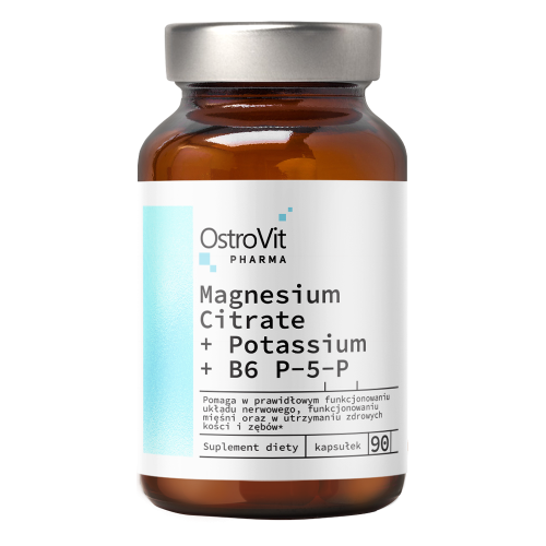 OstroVit Pharma Cytrynian Magnezu + Potas + B6 P-5-P (90 kap)