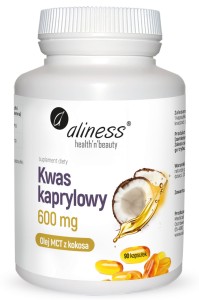 Aliness Kwas kaprylowy 600 mg (90 kap)