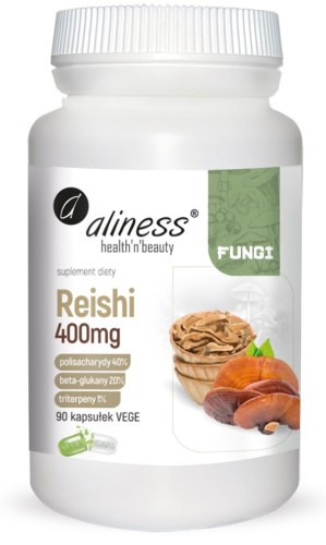 Aliness Reishi ekstrakt owocniki 400mg (90kap)