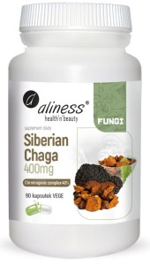 Aliness Siberian Chaga ekstrakt 400mg (90kap)