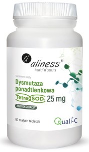 Aliness Dysmutaza ponadtlenkowa (Tetra Sod) 25 mg (60 tab)