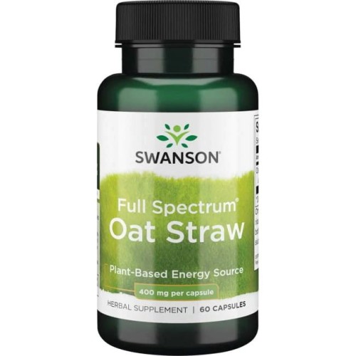 Swanson Full Spectrum Oat Straw (owies zwyczajny)  400mg - (60 kap)