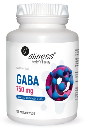 Aliness GABA (Gamma amino butyric acid) 750 mg (100tab)