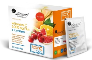 Aliness Witamina C 1000 mg z CYNKIEM ( 30 saszetek)