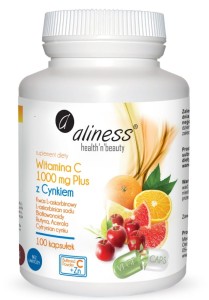 Aliness Witamina C 1000 mg z CYNKIEM (100 kap)