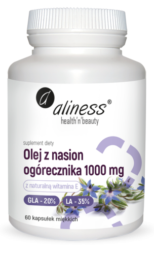 Aliness Olej z nasion ogórecznika 1000 mg (60 kap)