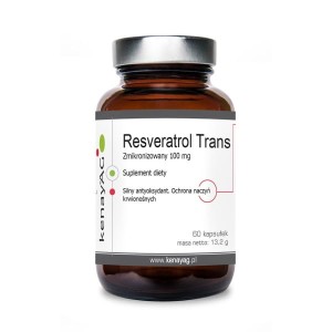 Kenay Resweratrol trans - zmikronizowany 100 mg (60 kap)