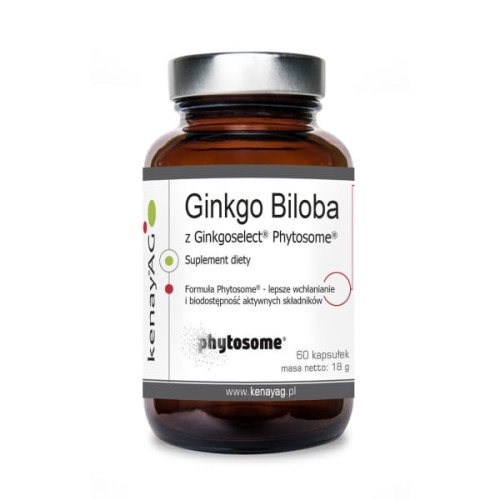 Kenay Ginkgo Biloba z Ginkgoselect® Phytosome® (60 kap)