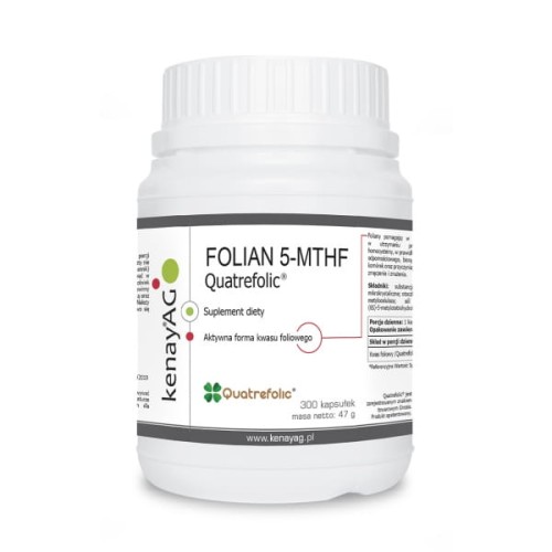 Kenay FOLIAN 5-MTHF (aktywny kwas foliowy) Quatrefolic® (300 kap)