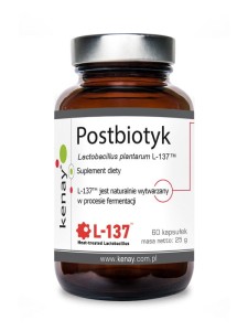 Kenay Postbiotyk Lactobacillus plantarum L-137™ (60 kap)