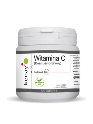 Kenay Witamina C Kwas L - askorbinowy (proszek 200 g)