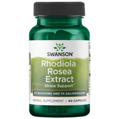 Swanson Ekstrakt z różeńca górskiego Rhodiola Rosea Extrakt (60  kap)