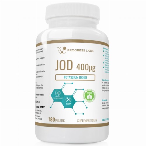 Progress Labs Jodek potasu 400mcg (180tab)