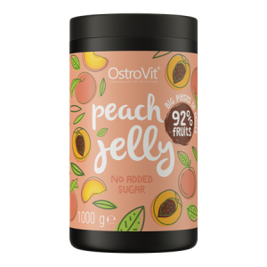 OstroVit Peach Jelly Owoce w żelu 1000 g brzoskwiniowy