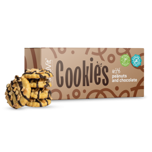 OstroVit Ciastka z orzeszkami ziemnymi i czekoladą 125g