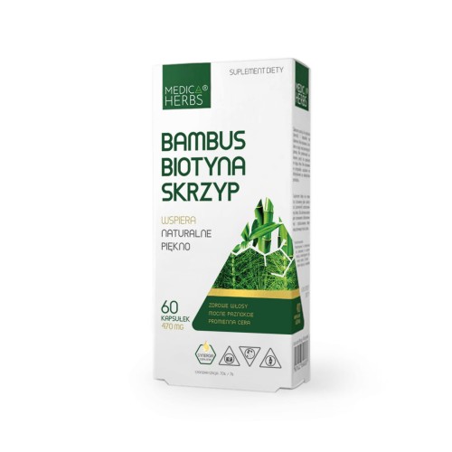 Medica Herbs Bambus Biotyna Skrzyp 470mg (60kap)
