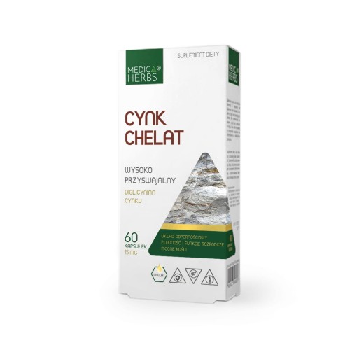 Medica Herbs Cynk Chelat 15mg (60kap)