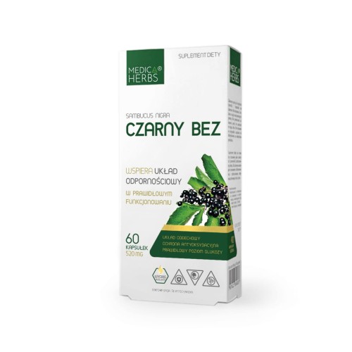 Medica Herbs Czarny Bez 520mg (60kap)