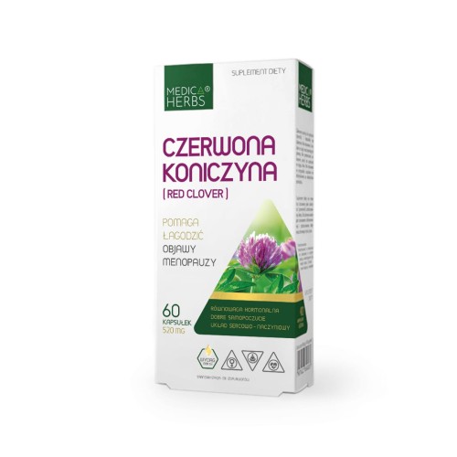 Medica Herbs Czerwona Koniczyna (Red Clover)520mg (60kap)