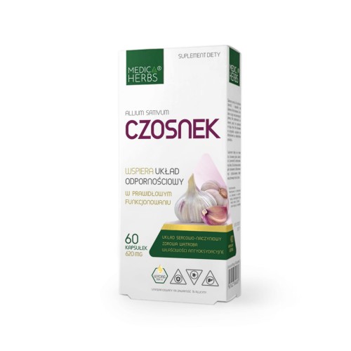 Medica Herbs Czosnek 620mg (60kap)