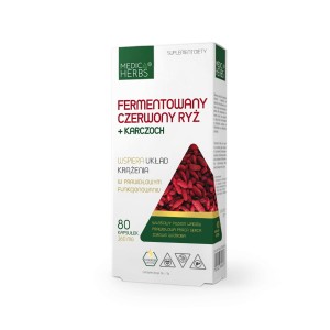 Medica Herbs Fermentowany Czerwony Ryż + Karczoch 260mg (80kap)