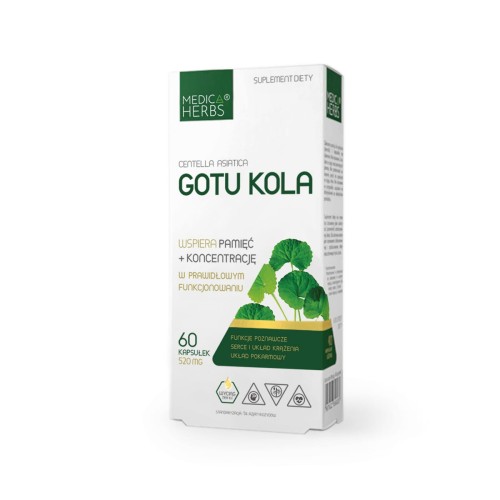 Medica Herbs Gotu Kola 520mg (60kap)
