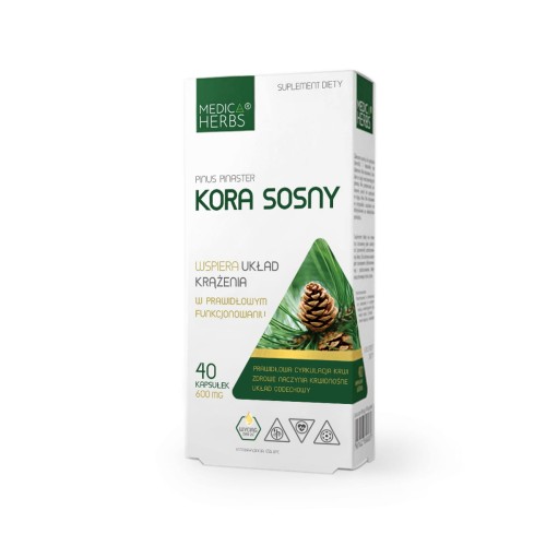 Medica Herbs Kora Sosny 600mg (40kap)