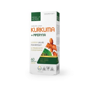 Medica Herbs Kurkuma + piperyna 602mg (60kap)