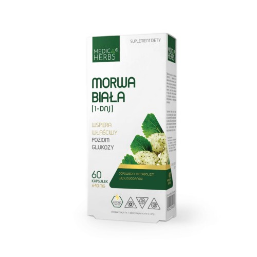 Medica Herbs Morwa Biała 640mg (60kap)