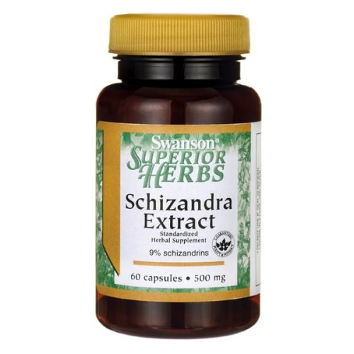 Swanson Schizandra Extract 500mg - (60 kap)