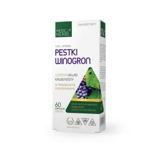 Medica Herbs Pestki Winogron 500mg (60kap)