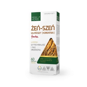 Medica Herbs Żeń-Szeń Właściwy (Koreański) Forte 400mg (60kap)