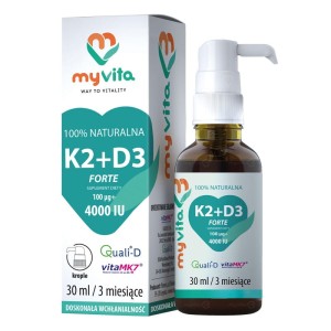 MyVita Witamina K2 +D3 MAX 100mcg+4000IU krople (30ml)