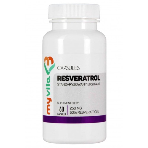MyVita Resveratrol Resweratrol 250mg (60 kap)