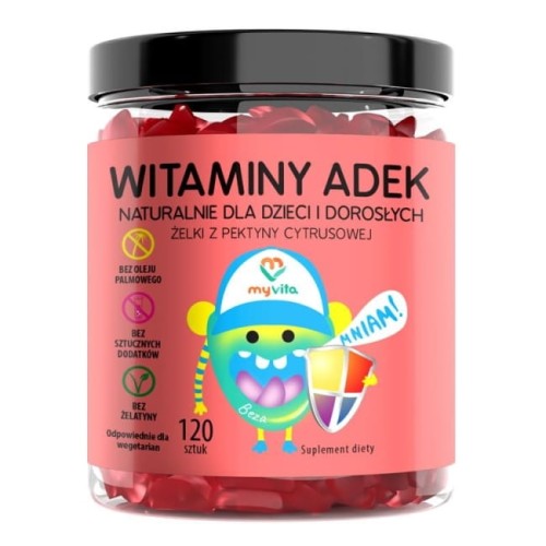 MyVita ADEK  Naturalne żelki (120 szt)
